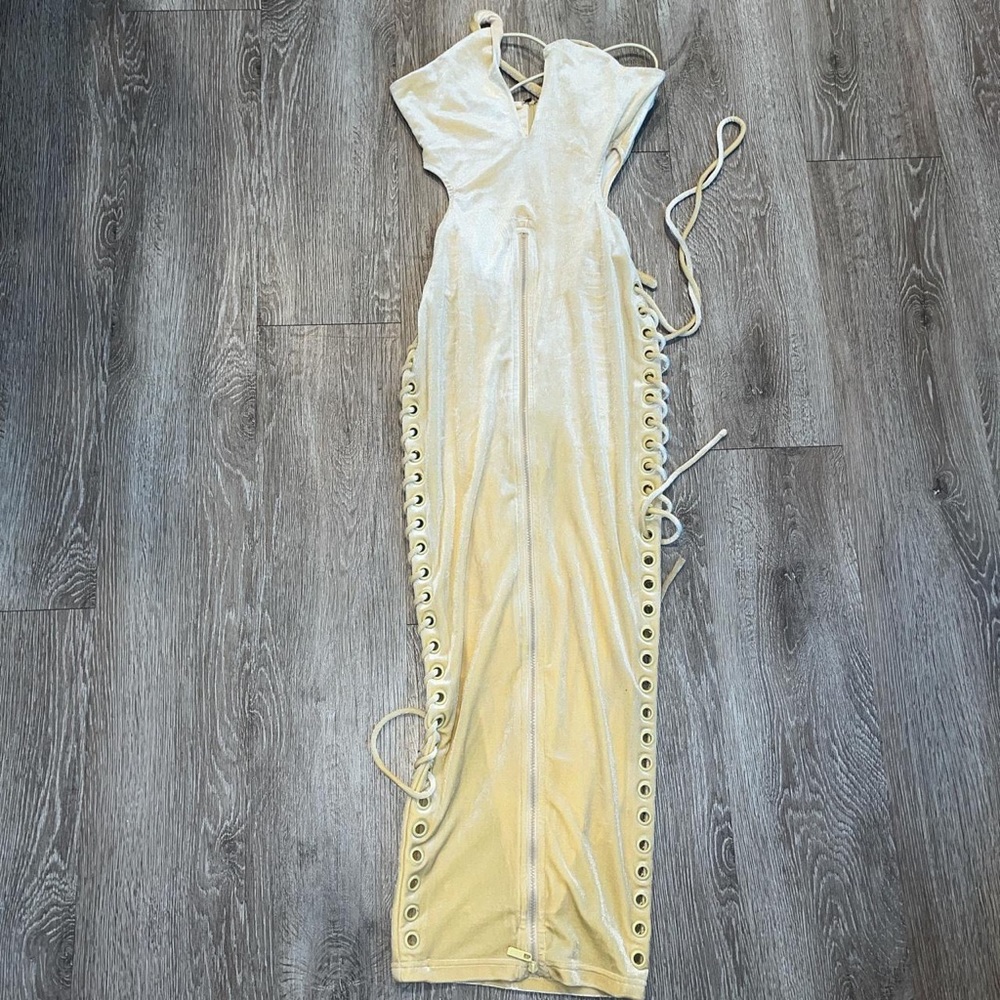 Yellow BBX BRAND Cut-Out dress